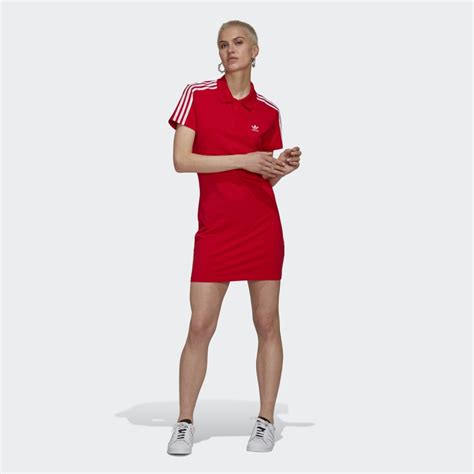 adidas t shirt kleid rot|Rote Kleider und Röcke .